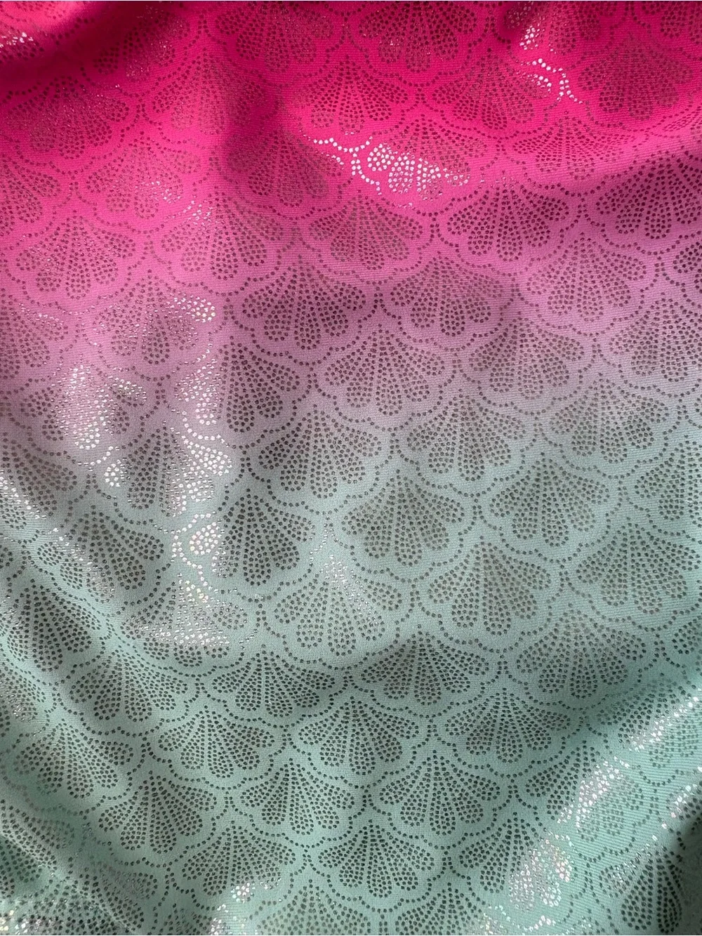 BMagical by BTween Toddler Girls Gradient Swimsuit - Pink to Teal Mermaid size 5